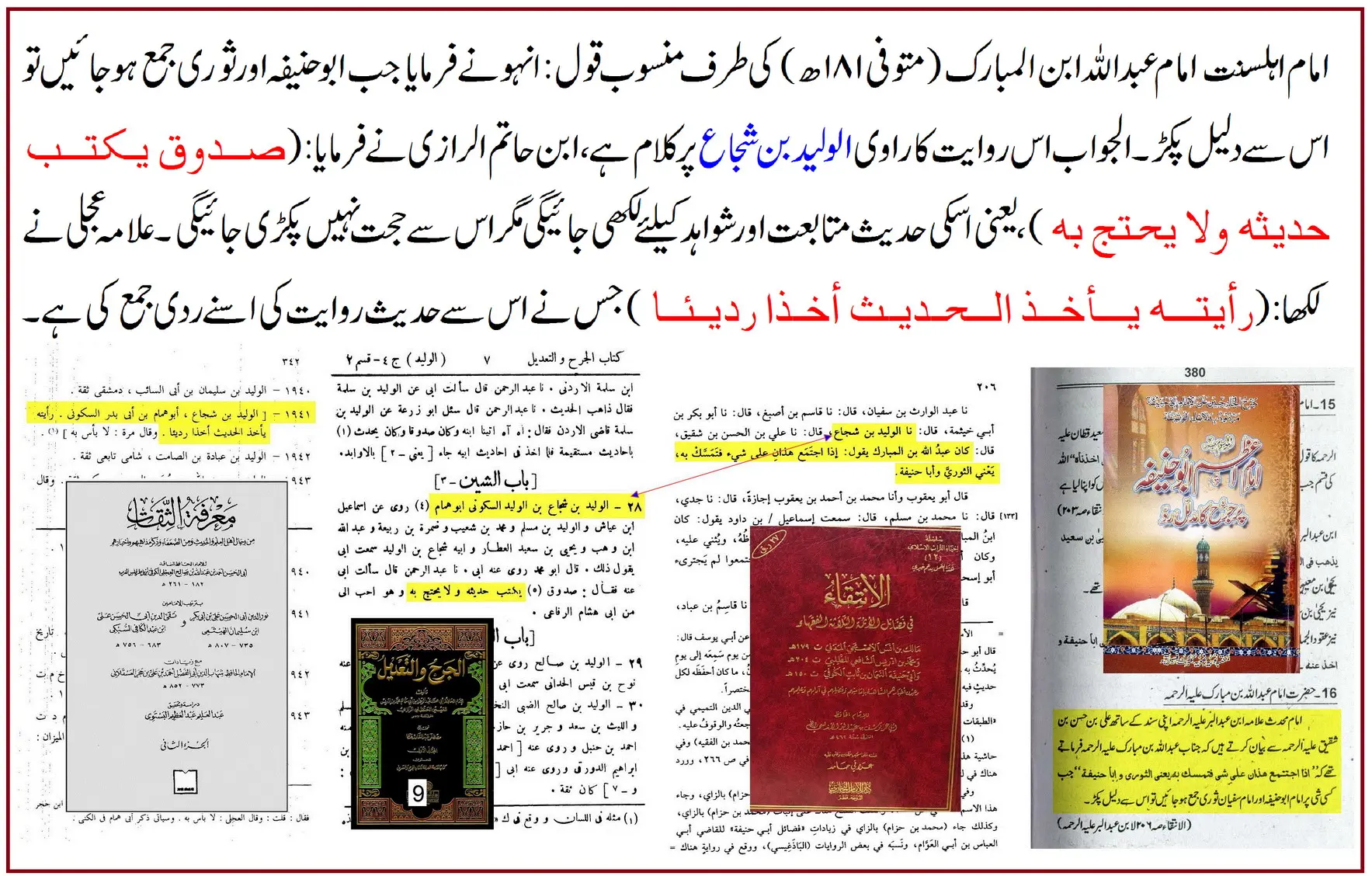 امام عبداللہ بن المبارکؒ کی ابو حنیفہؒ پر جرحِ شدید اور ترکِ روایت – 24 امام عبداللہ بن المبارکؒ کی ابو حنیفہؒ پر جرحِ شدید اور ترکِ روایت – 24