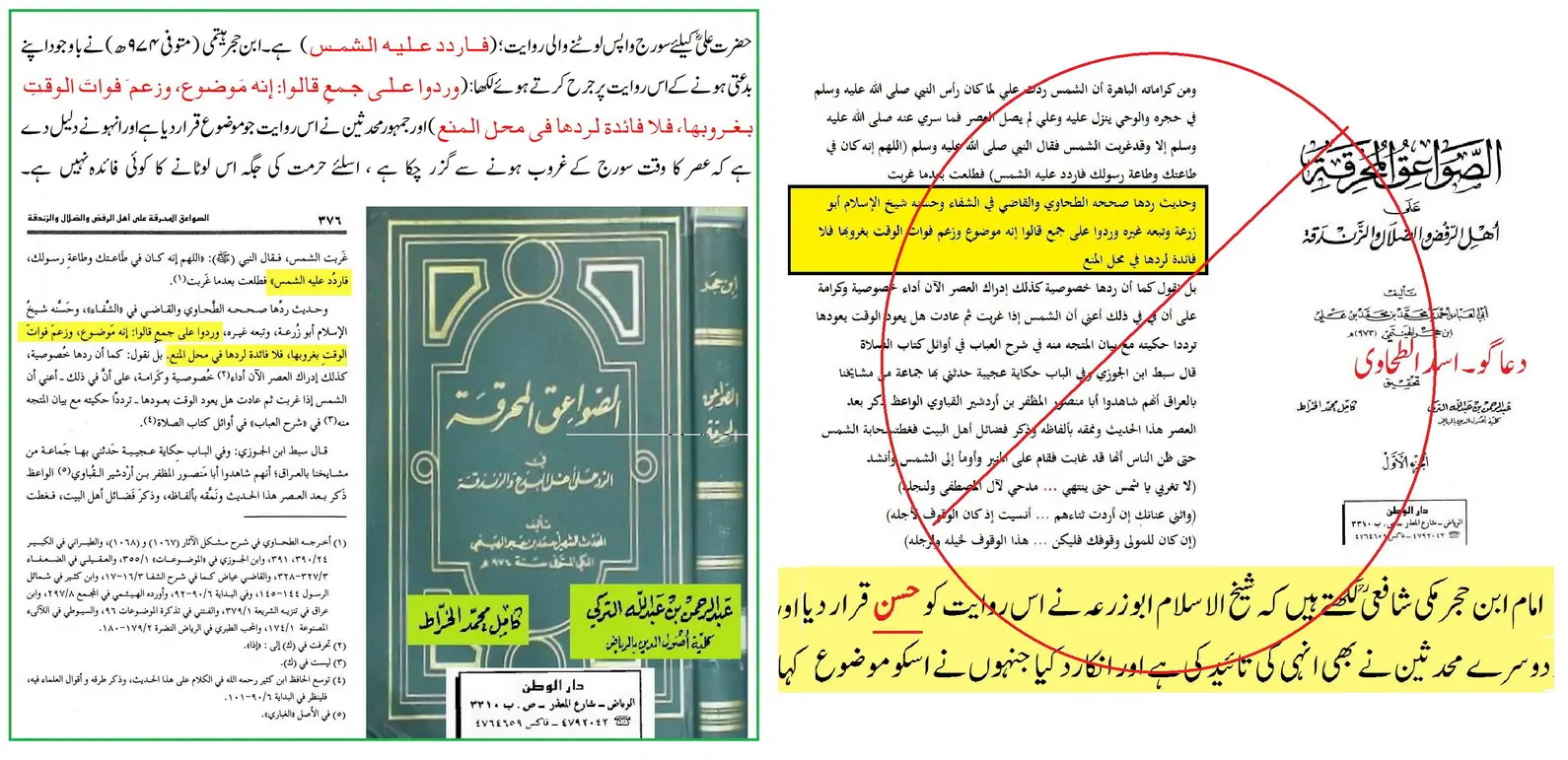 حضرت علیؓ کے لئے سورج کی واپسی: اسانید اور ائمہ کی تحقیق – 25