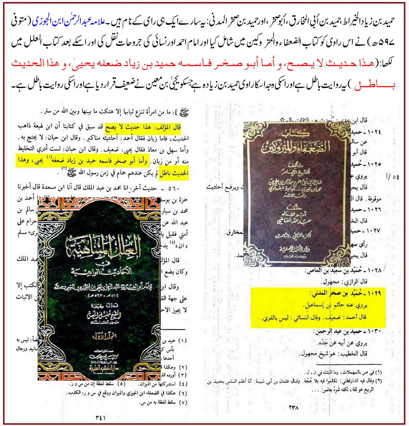 أبو صخر حمید بن زیاد: ضعیف راوی اور قبر پرستی کی منکر روایات – 006