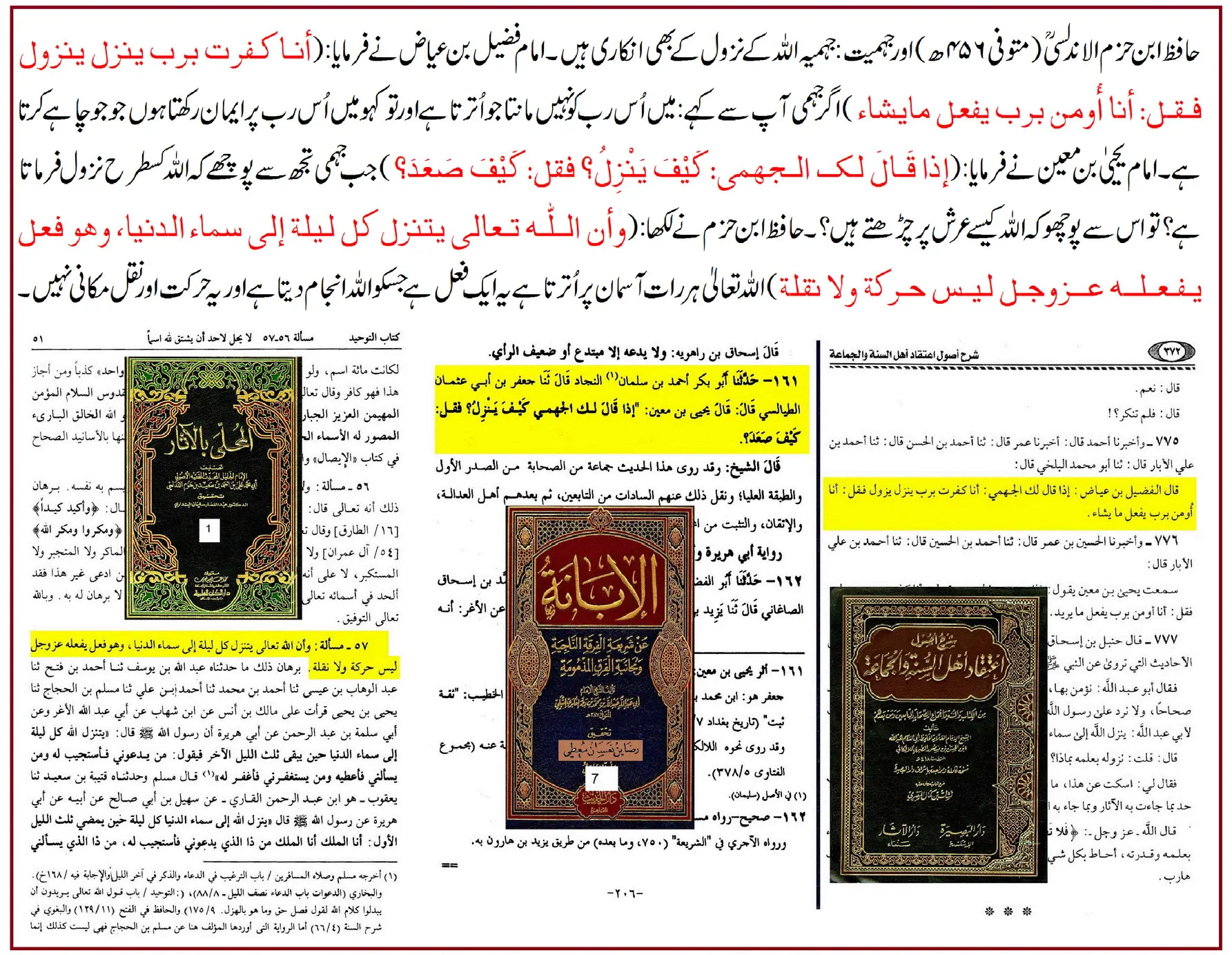 حافظ ابن حزم الاندلسیؒ پر جہمی ہونے کے الزام کا علمی رد – 09