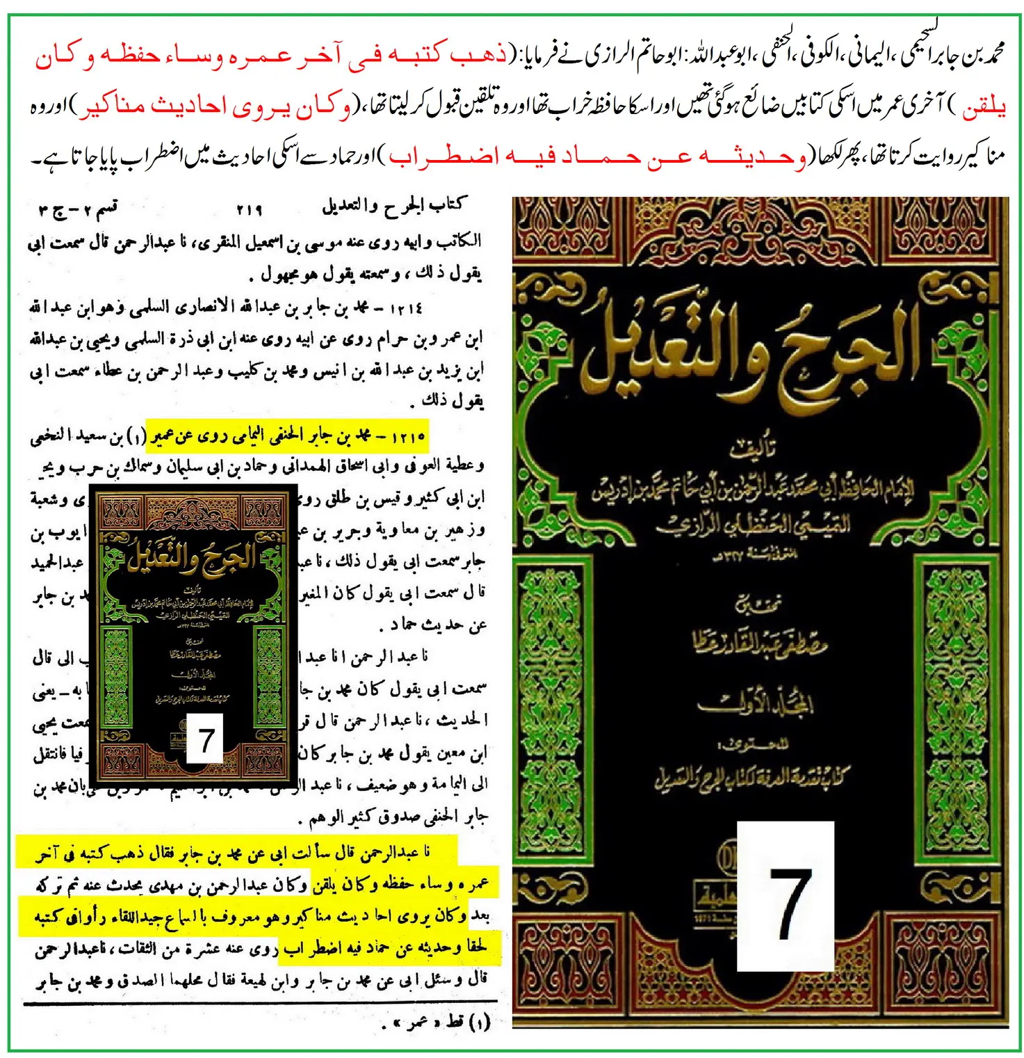 محمد بن جابر الیمامی پر 41 ائمہ کی جروحات – 46