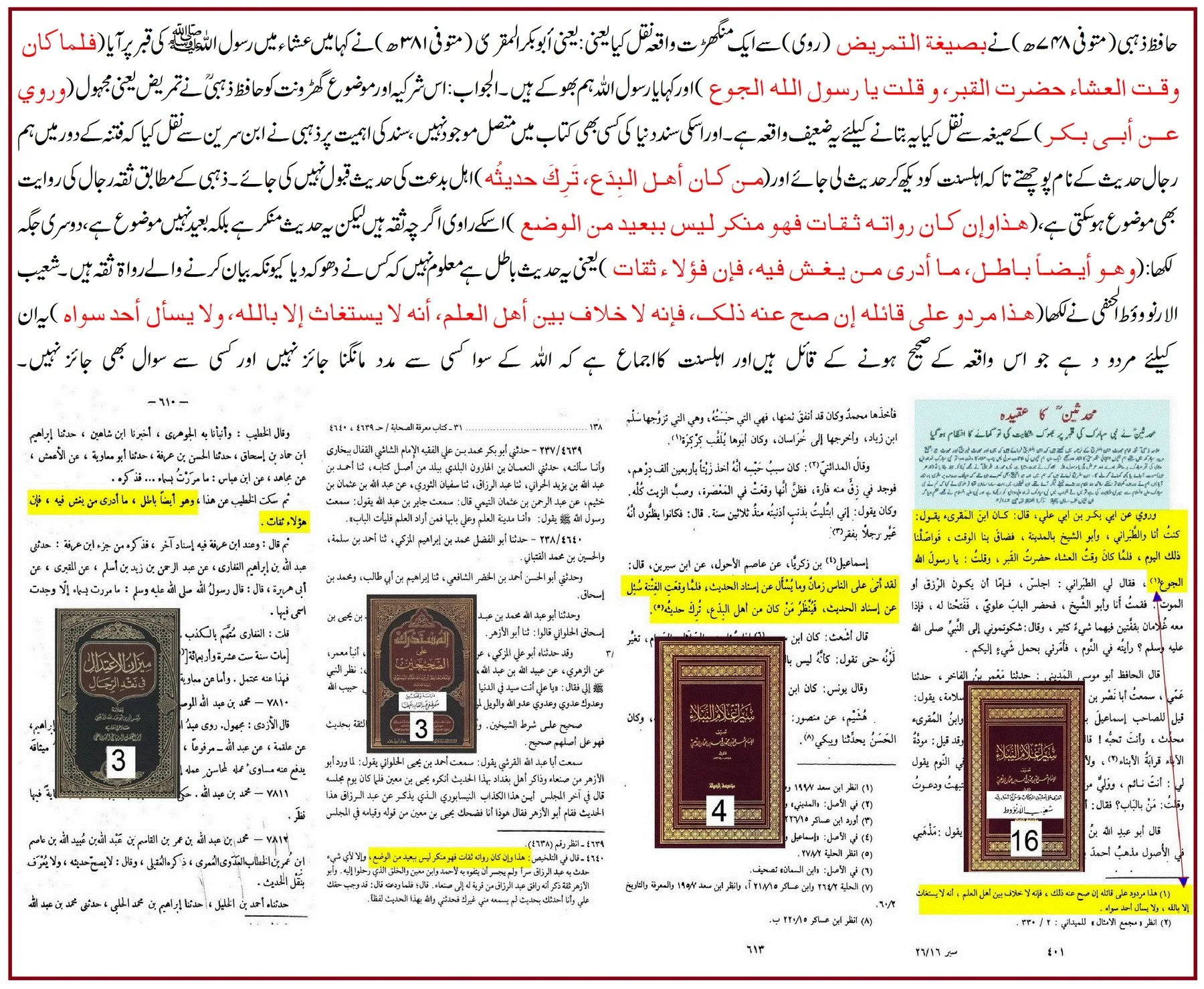 محدث ابو بکر ابن المقرئ سے منسوب قبرِ نبویﷺ پر ندا کا قصہ: تحقیق اور جواب – 03