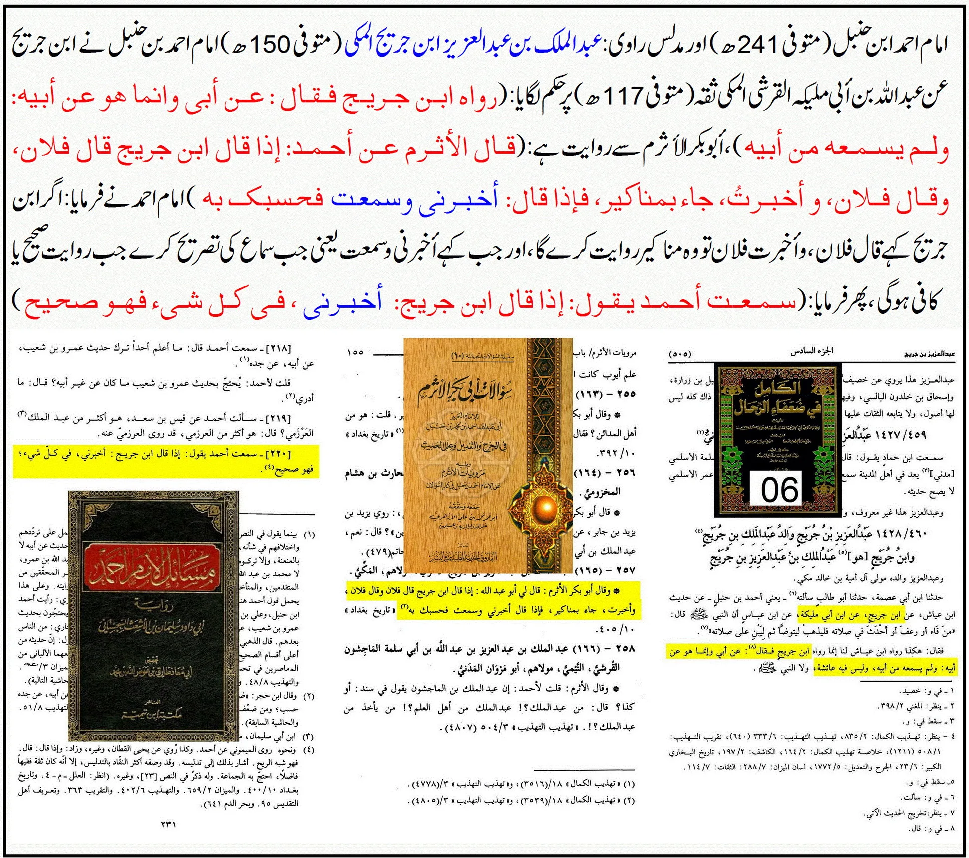 امام احمد کے نزدیک بھی مدلس کی عن والی روایت قابل حجت نہیں – 03