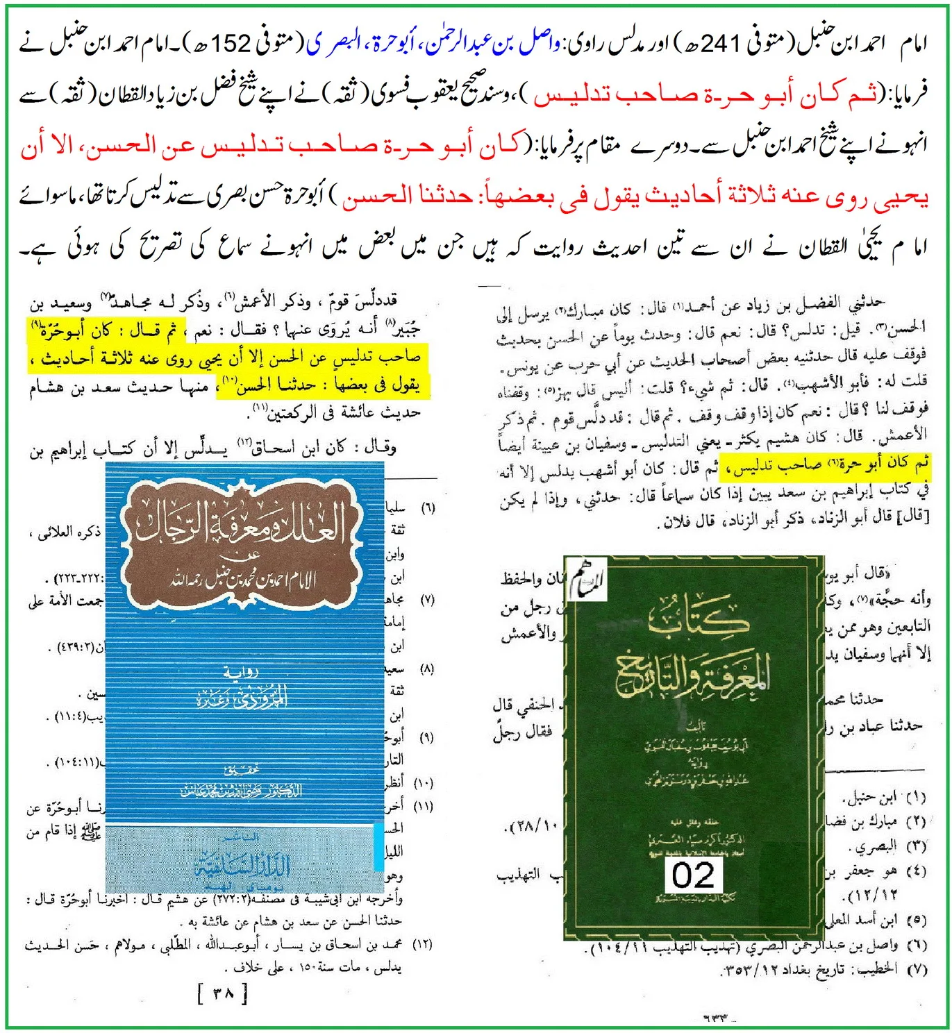 امام احمد کے نزدیک بھی مدلس کی عن والی روایت قابل حجت نہیں – 14