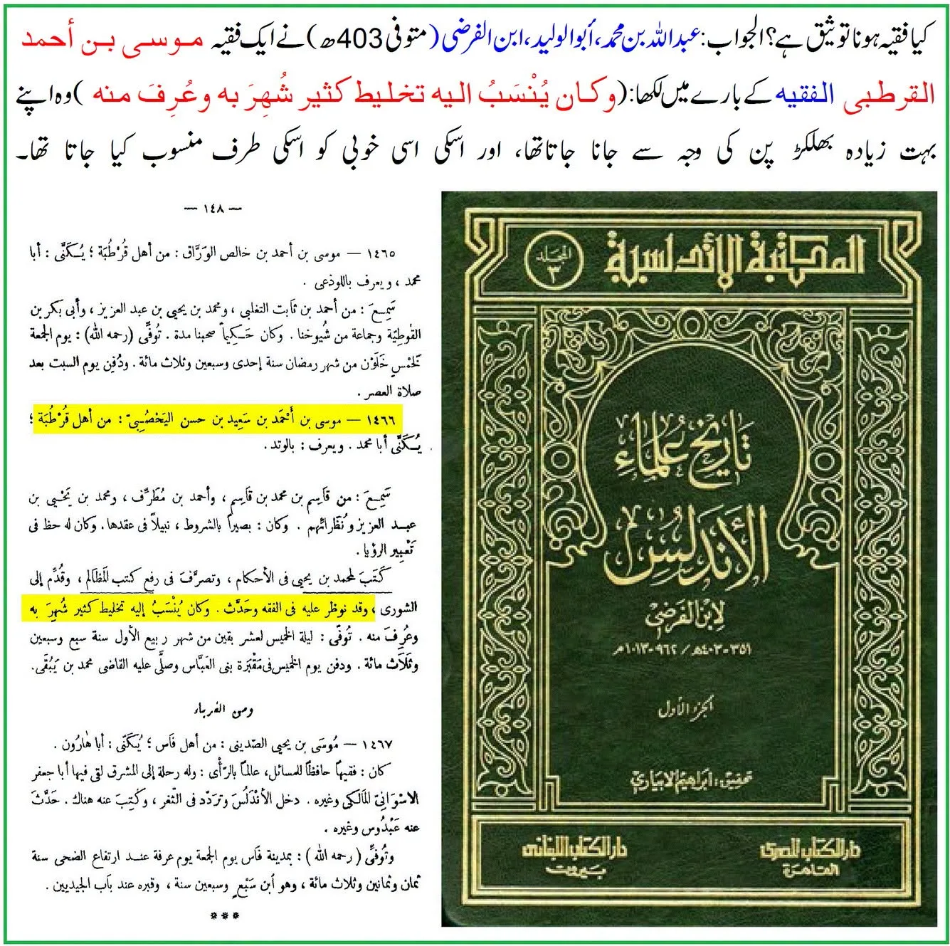 کیا لفظ «الفقیہ» راوی کی توثیق ہے؟ ائمہ جرح و تعدیل کے اقوال کی روشنی میں تحقیقی جائزہ – 06