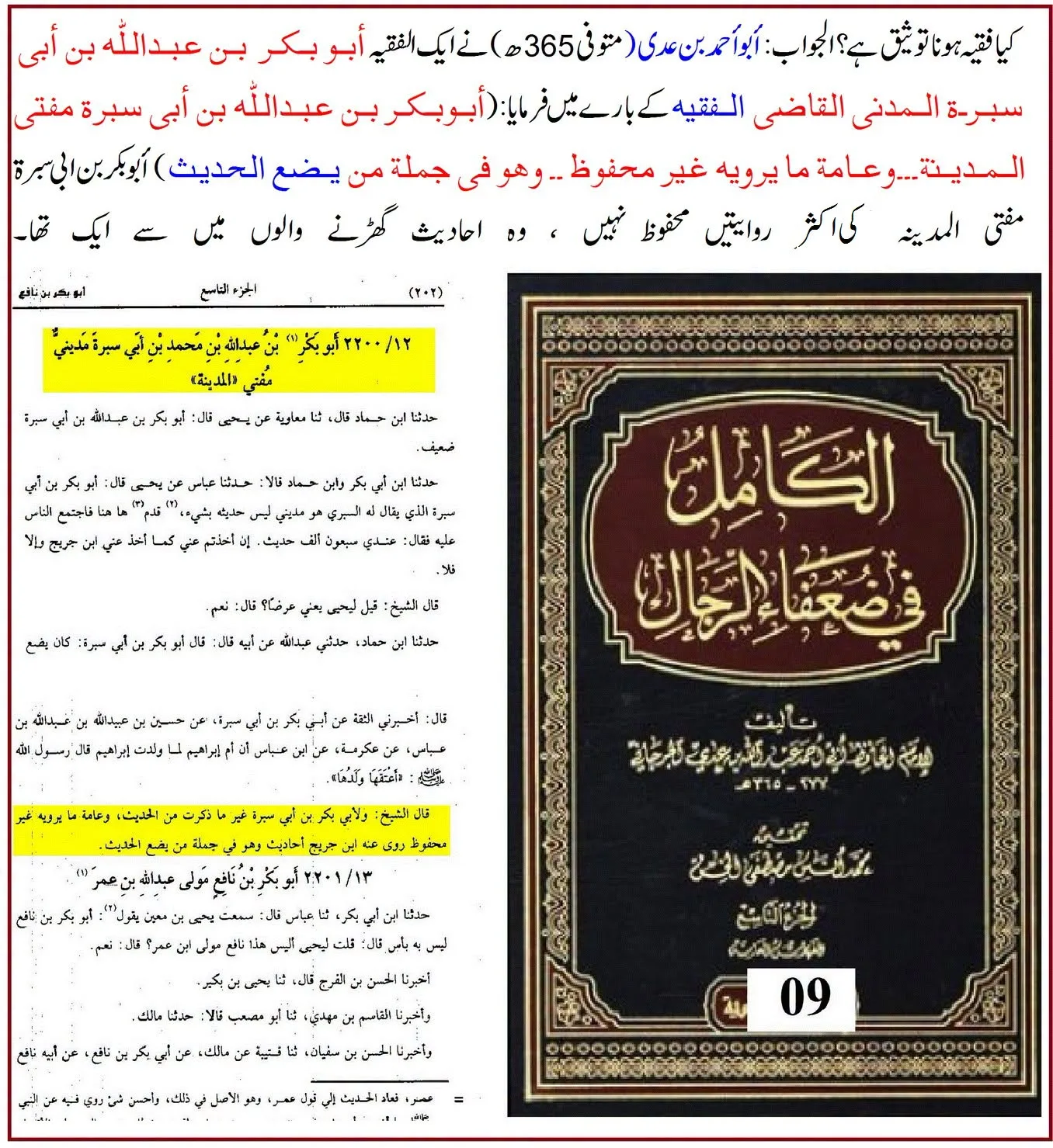کیا لفظ «الفقیہ» راوی کی توثیق ہے؟ ائمہ جرح و تعدیل کے اقوال کی روشنی میں تحقیقی جائزہ – 08
